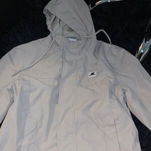 New balance Beige Hooded Windbreaker Jacket